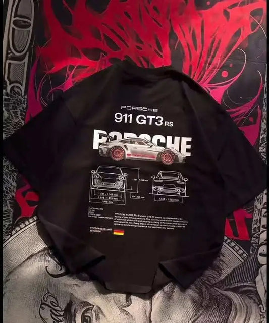 Porsche 911 GT3 RS Oversized T-Shirts