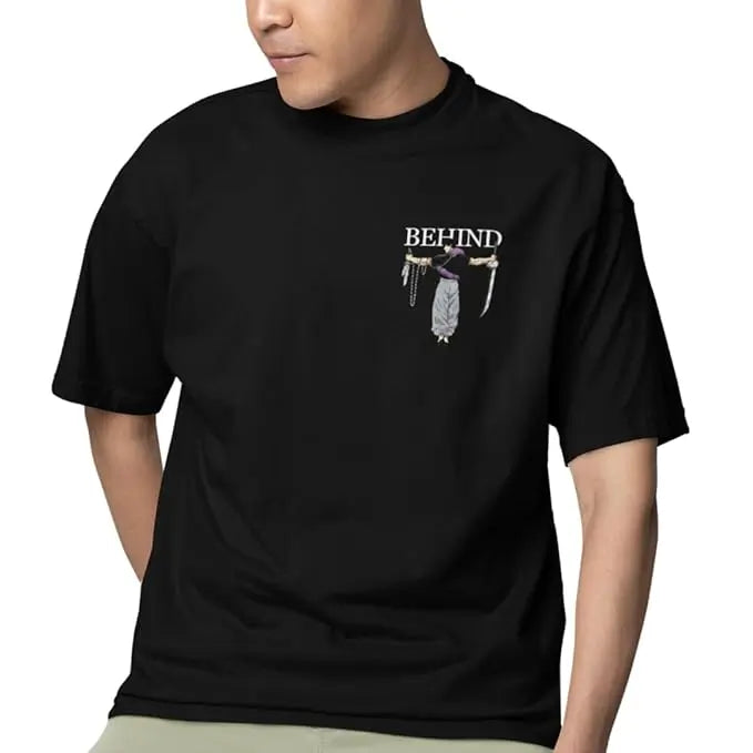 BEHIND Graphic Oversized T-Shirt – Premium Drop Shoulder Fit 🔥