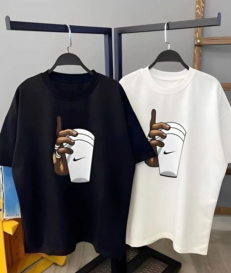 Premium Oversized Graphic Printed T-Shirt – Black & White Streetwear Tee